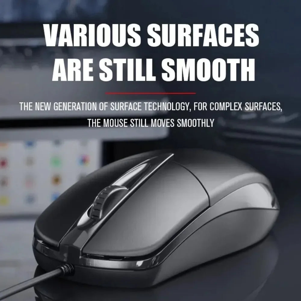 USB Optical Wired Mouse - 1200DPI