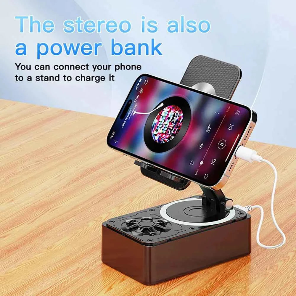 Kebidumei Multifunction Cell Phone Holder Stand With Bluetooth Speaker Phone Charging Adjustable Desktop Lazy Phone Bracket