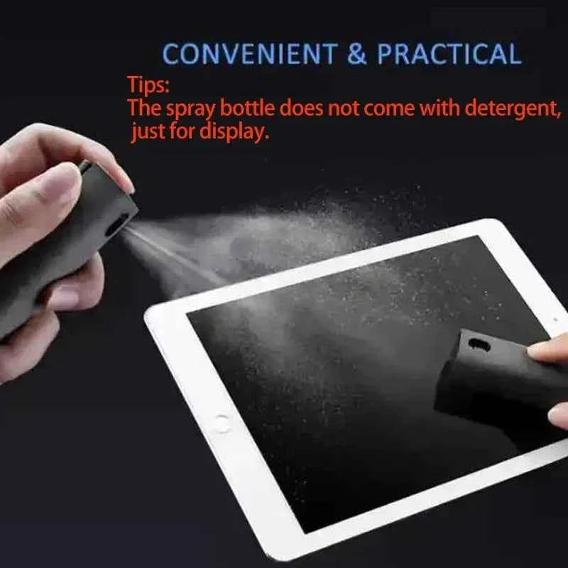 Computer Cleaning Supplies Wipe Cleaning Tools 2-in-1 Screen Cleaner Kit  for Phone Laptop Tablet TV Monitor Car Screens Spray