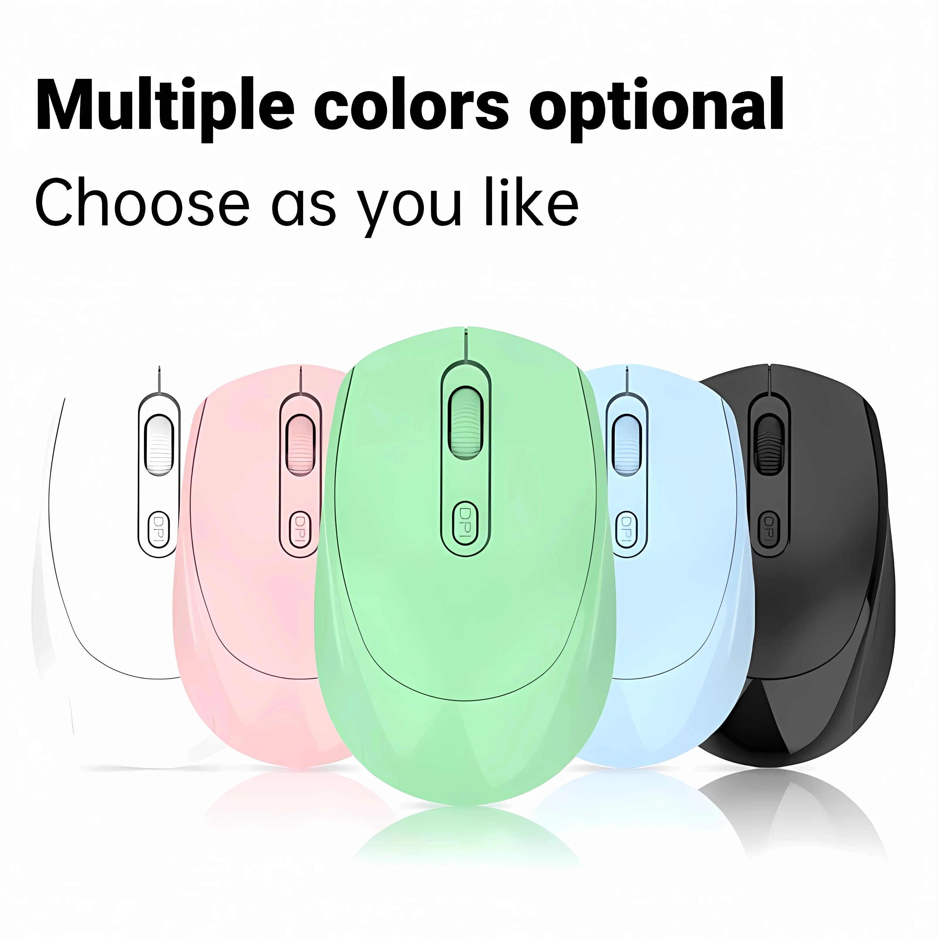 Wireless Silent Mouse Bluetooth-compatible 2.4G Dual Mode Rechargeable Optical Mouse 1600 DPI For MacBook Laptop PC Game Office