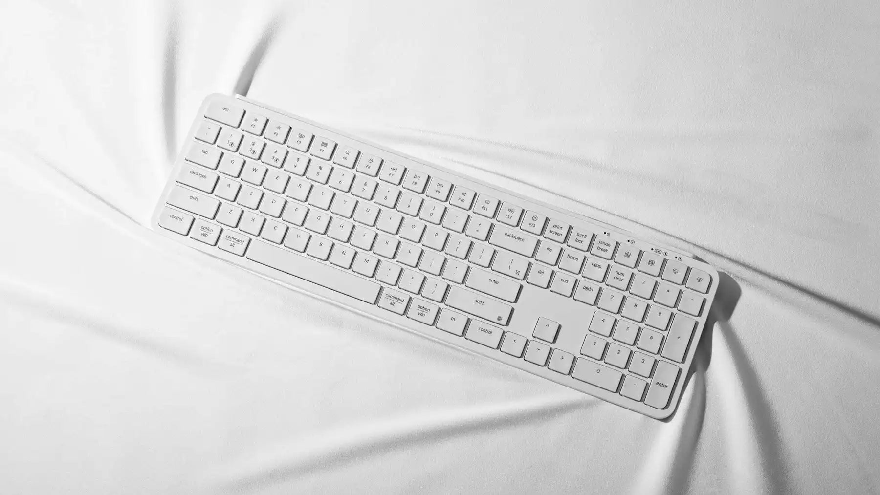 Keychron B6 Pro ZMK Ultra-Slim Wireless Keyboard Full Size Portable Lightweight 2.4GHz & Bluetooth Connections