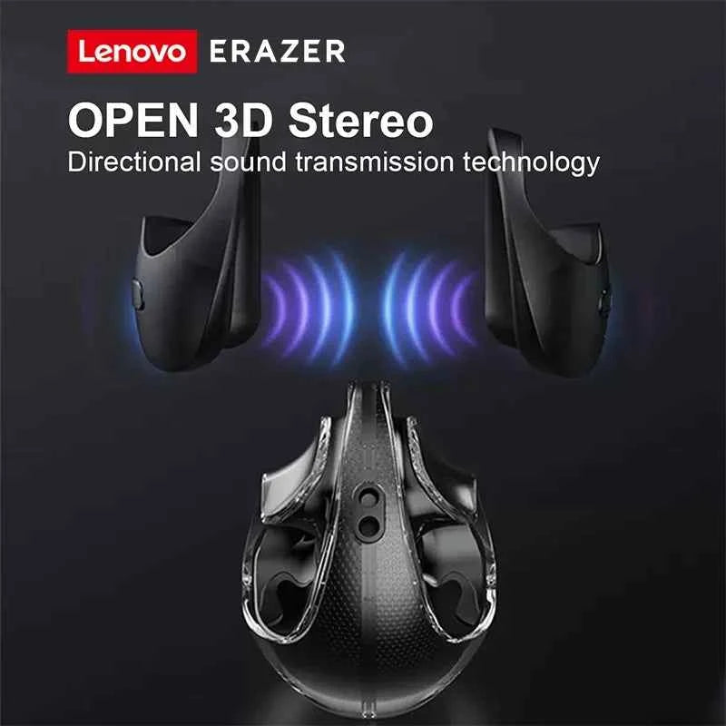 Lenovo OWS Bluetooth Headset X15Pro Open Wireless Ear Hook Headphones Outdoor Sport Gaming Earphone Noise Reduction with Mic