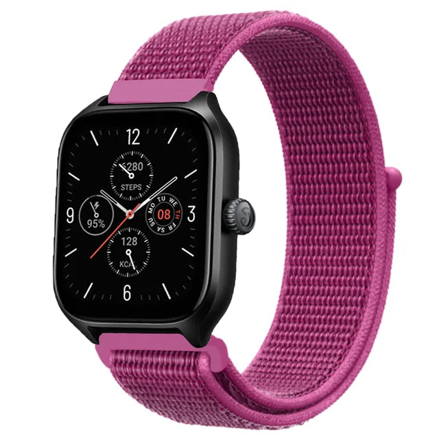 Nylon Loop Band For Amazfit GTS 4/3/3pro/2e/GTS 2 Mini/GTR 4 47mm/GTR 2/Stratos 2 3 Strap For Amazfit Bip 3 Pro Correa