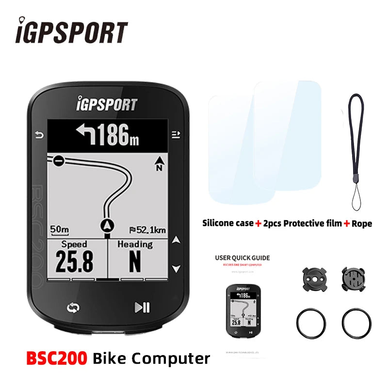 IGPSPORT BSC200 Bike GPS Computer Bike Computer Blue ANT 2.6 Inch Waterproof Wireless Bike Stopwatch Computer Power Meter