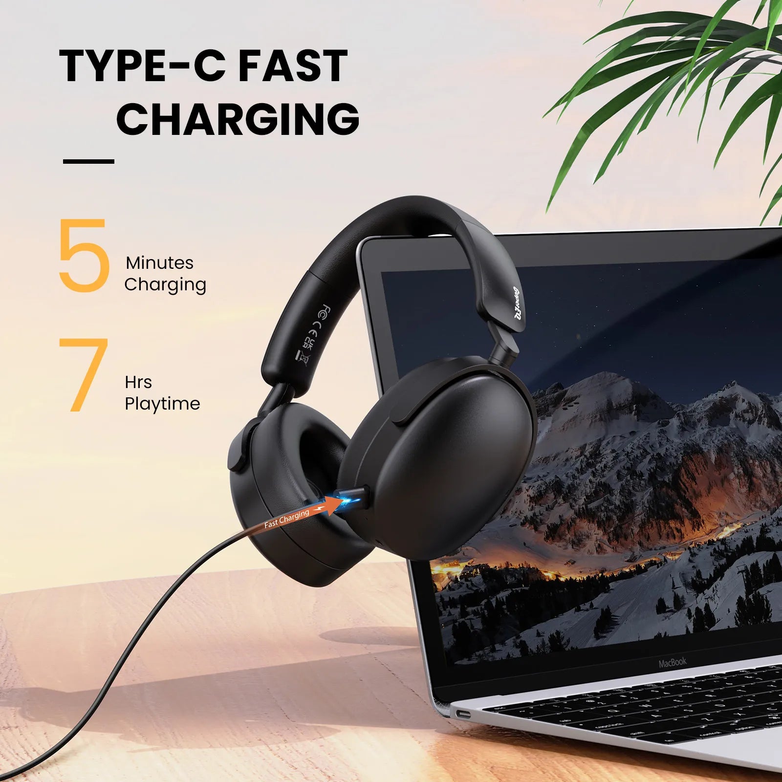 Oneodio SuperEQ A200 ANC Wireless Bluetooth 5.4 Headphones Active Noise Canceling Over Ear Headset With ENC Mic Hi-Res Audio APP