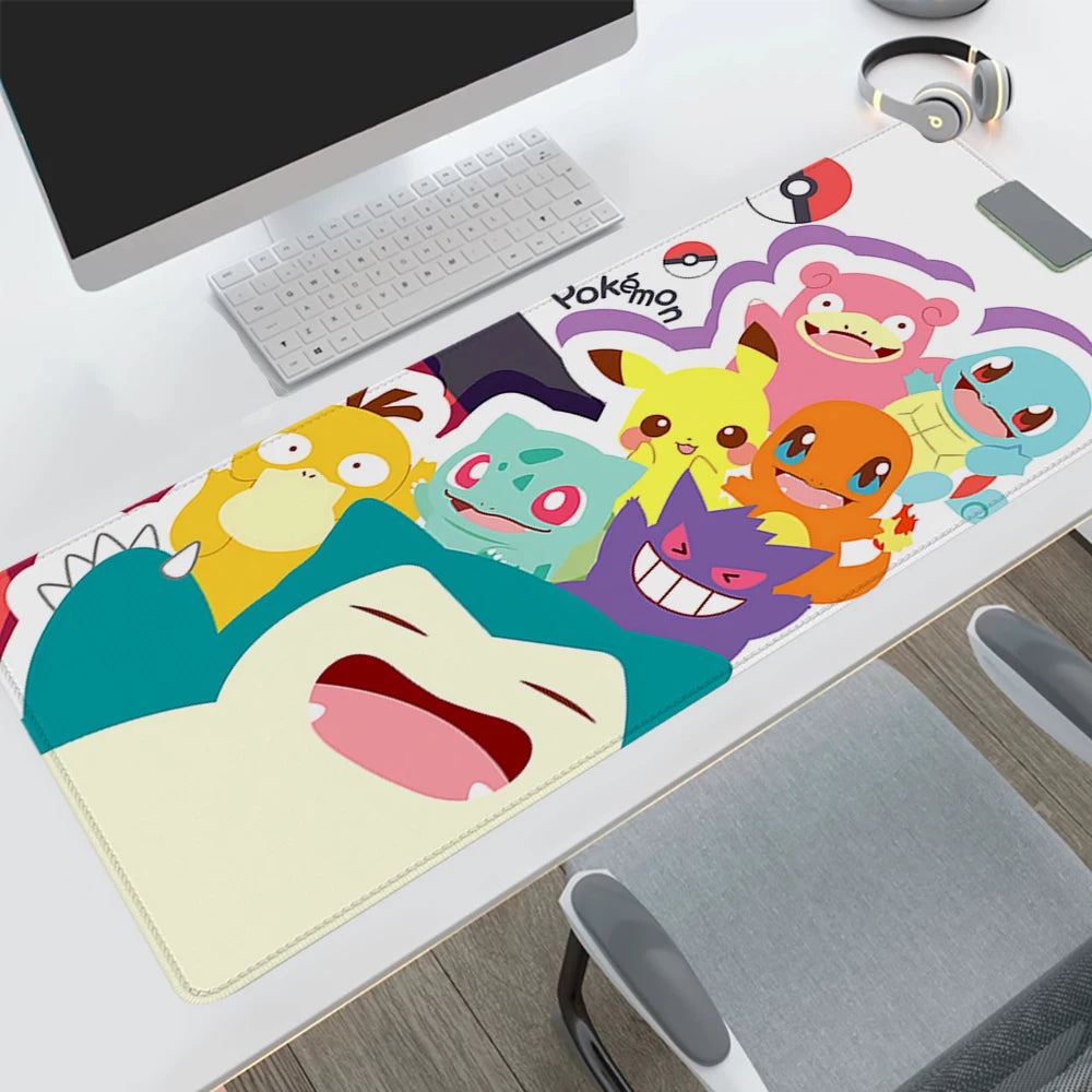 New Pokemons Mouspad Deskmat Kawaii Cute Gaming Mats Pad to Computer Offices Mousepad Gamer Mouse Carpet Mausepad Big Mousepepad