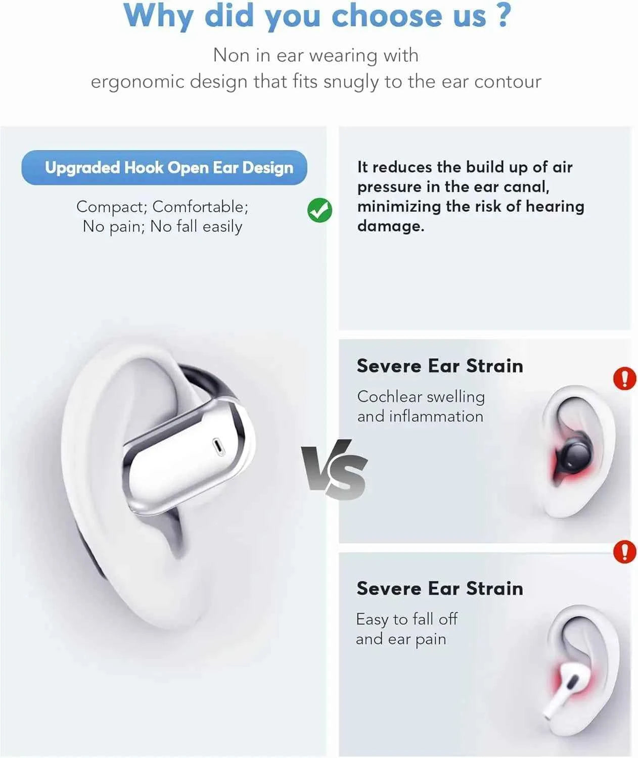 AI Translation Earbuds BT 5.4 Headphones Translator with 144 Languages OWS Real-Time Earphones Ear Buds for Travel Business