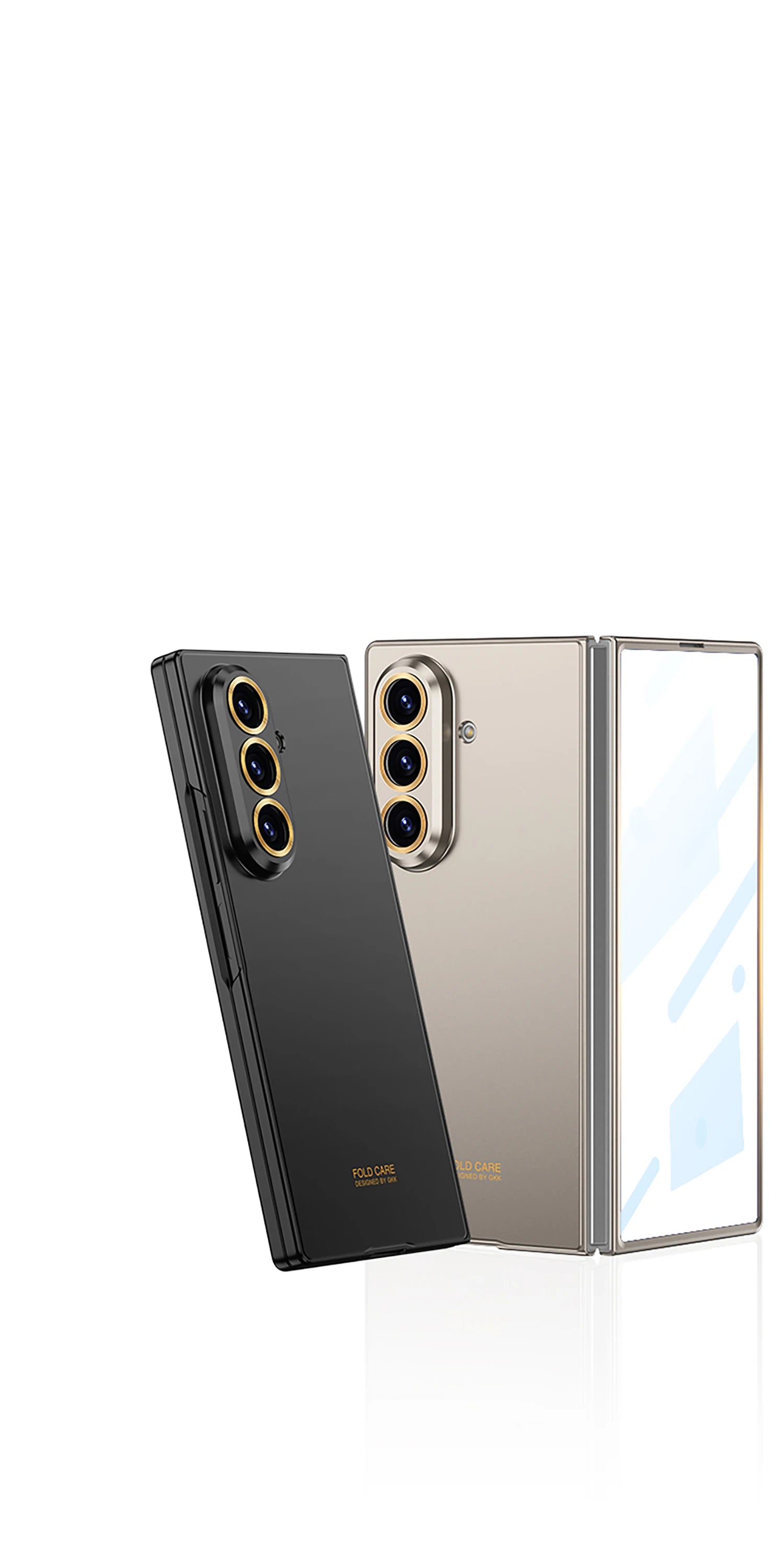 Luxury Fashionable Ultra-thin Phone Case For Samsung Galaxy Z Fold 7 6 5G With Screen Glass Protect Film Matte Protector Cover