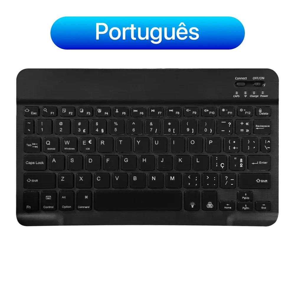 2026 Portable Bluetooth Backlit Keyboard For Xiaomi iPad / iOS Android Windows Tablet Phone Wireless Keyboard With Mouse Spanish