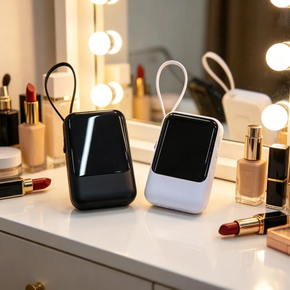Slim Lightweight 20000mAh Fast Charging Power Bank, LED Digital Display Compact External Phone Charger, Multi-device Travel Backup Power, Thoughtful Present for Birthdays & Business Trips