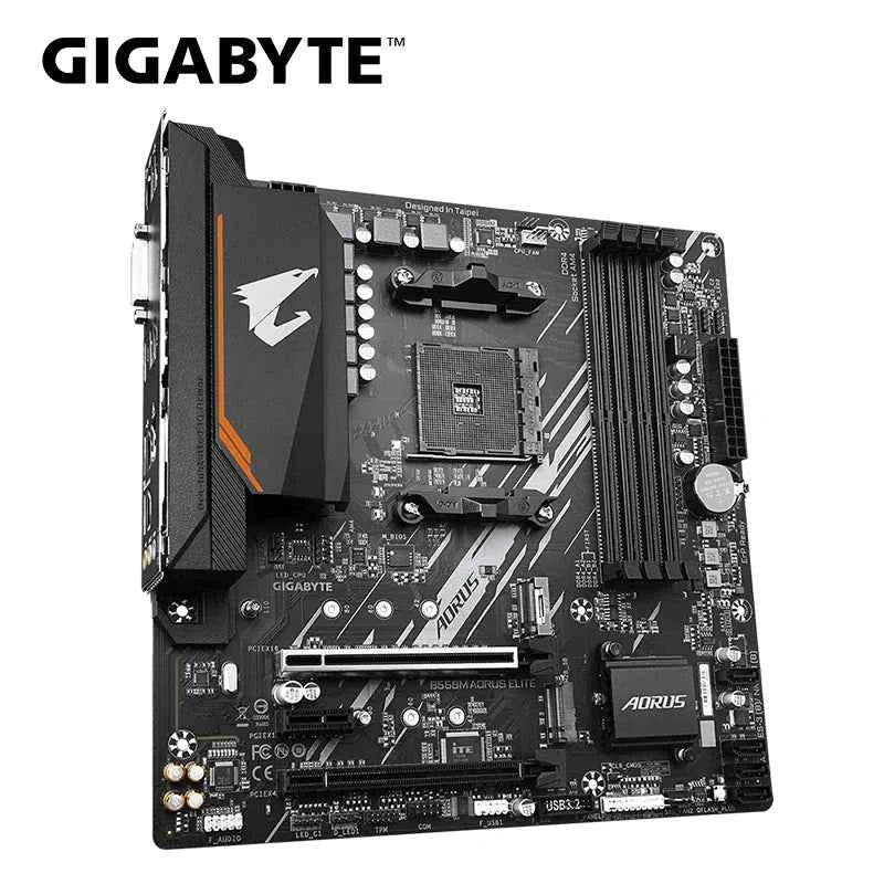 GIGABYTE B550M AORUS ELITE Motherboard Micro-ATX Socket AM4 For Ryzen 5000 4000 3000 Series CPU Dual Channel DDR4 SATA3 M.2