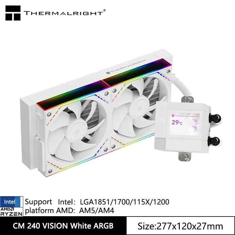 Thermalright CORE MATRIX VISION ARGB All-in-one water cold radiator, 2 inches Magnetic rotatable cold head