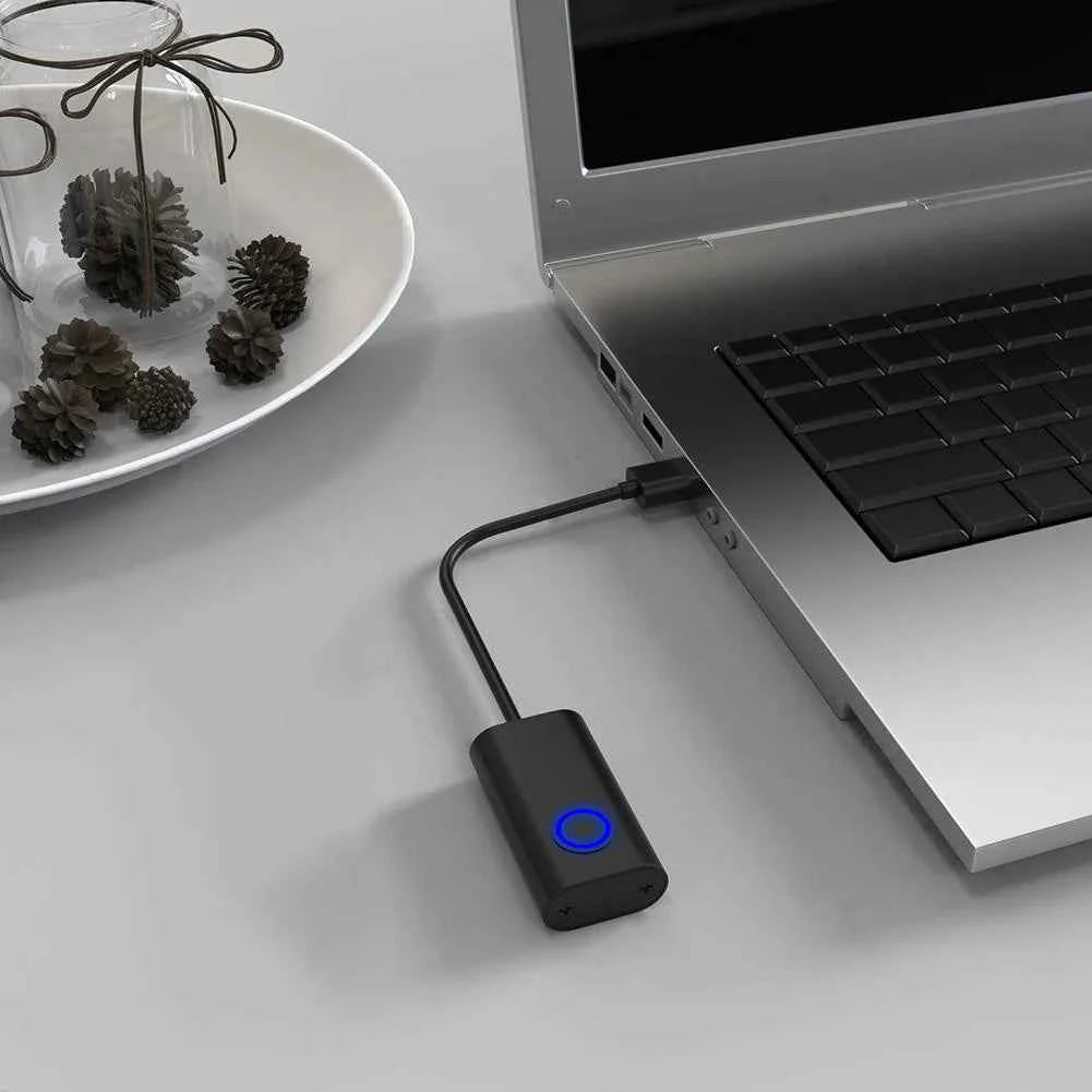 2 in 1 USB Type-C Mouse Jiggler with ON/OFF Switch Virtual Mouse Mover Drive Free Automatic Mouse Shaker Keeps Computer Awake