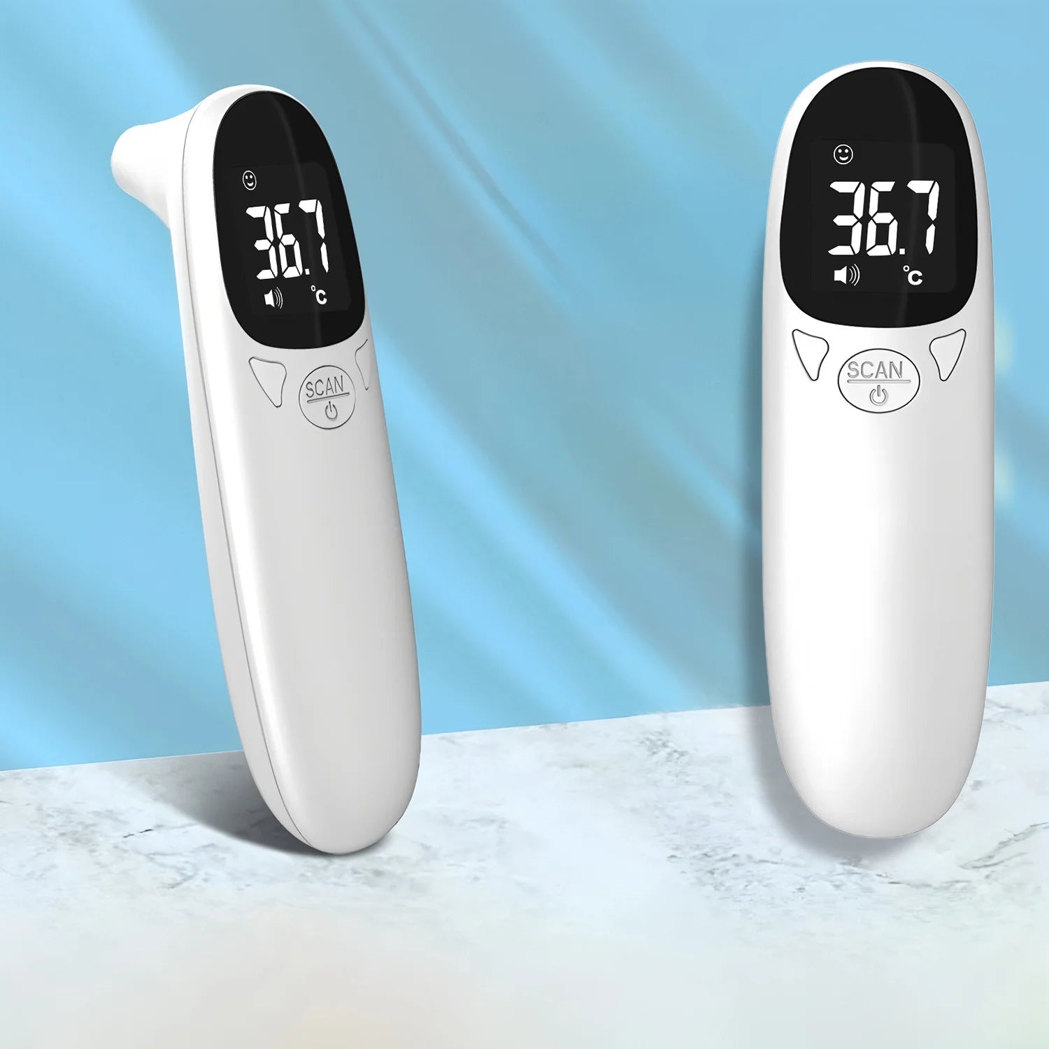 LCD Display Infrared Forehead Thermometer Fast Measure ℃/℉ IR Body Thermometer for PET Fever Detection