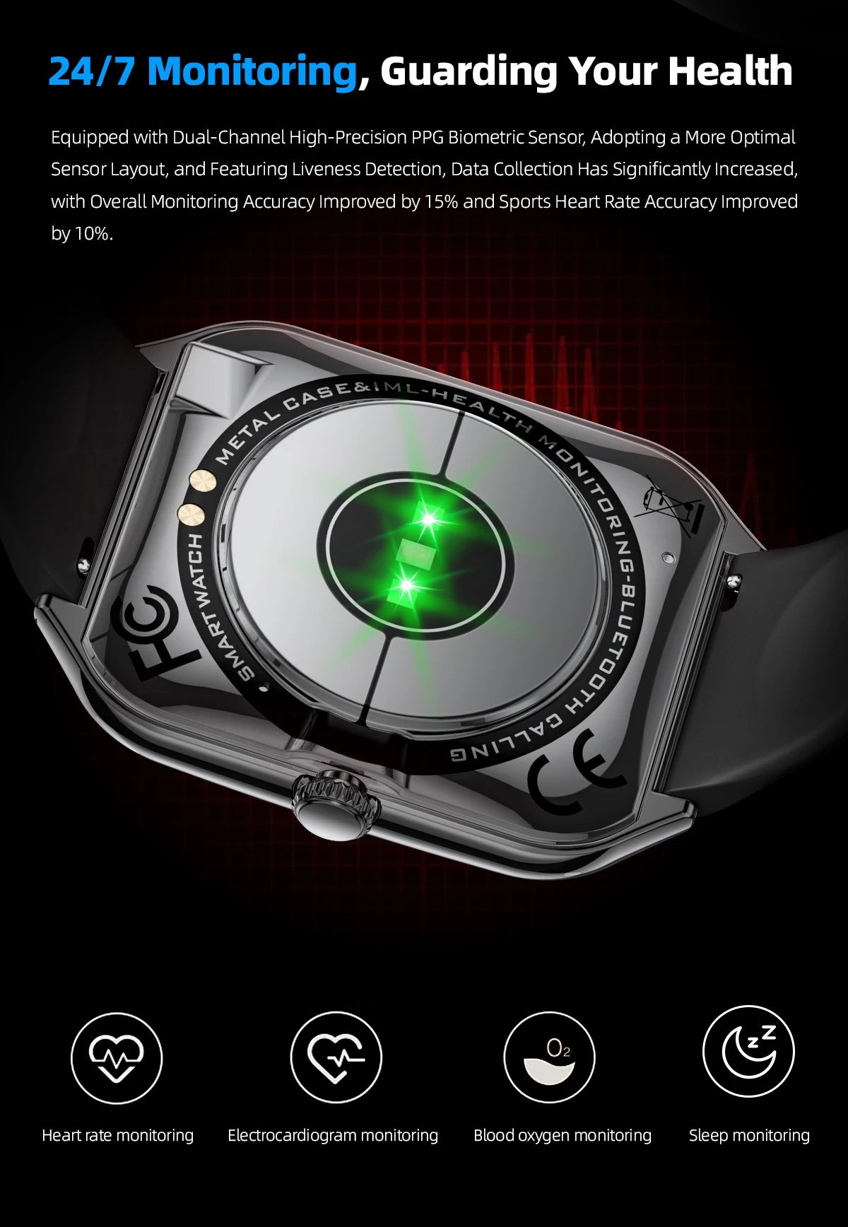 New Ultra Thin Smart Watch men 1.96