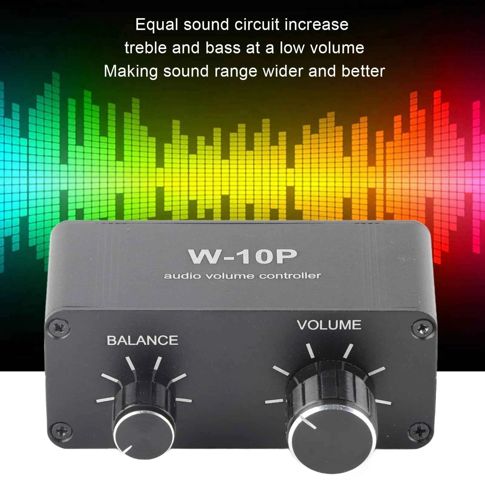 Mini Stereo Audio Preamplifier Headphone Amplifier Volume Controller with RCA Jack 3.5mm Output