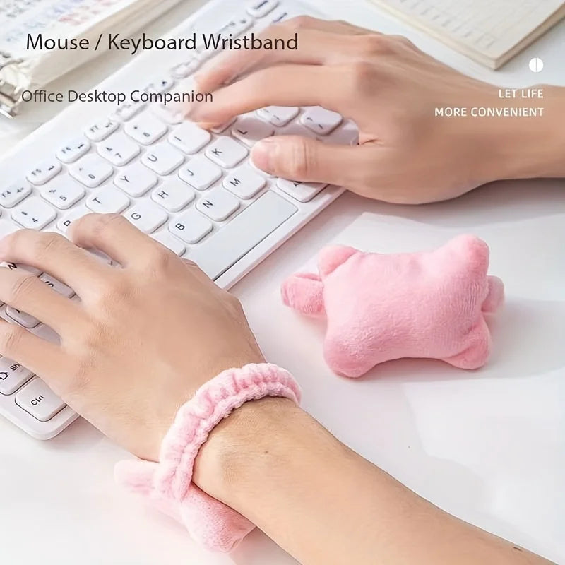 1pc Wrist Support Mouse Pad with a Small Cushion,Perfect for Office Workers to Prevent Hand Fatigue While Typing,Wrist joint pad