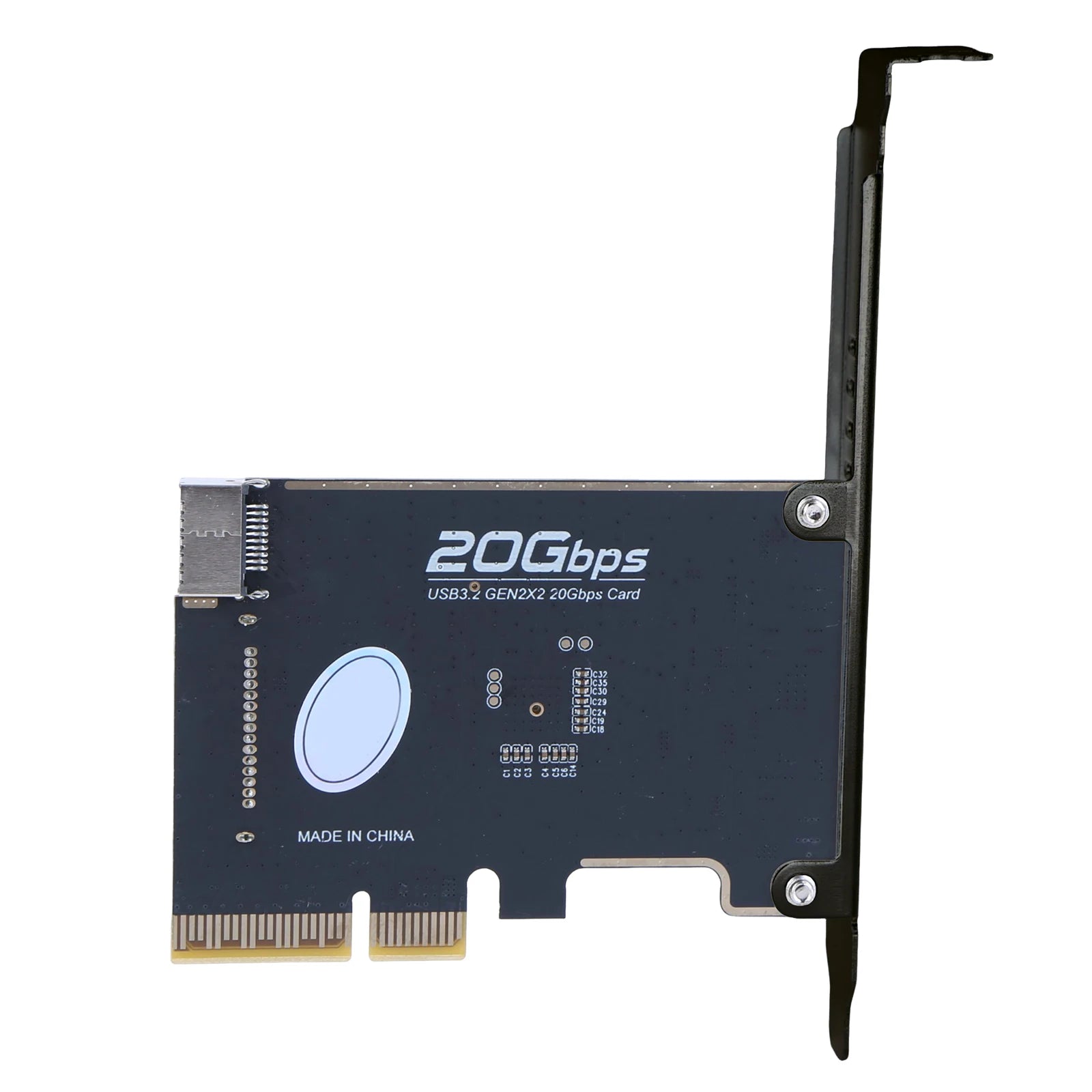USB 3.2 Gen2 20Gbps PCIe X4 to Type-E Expansion Card