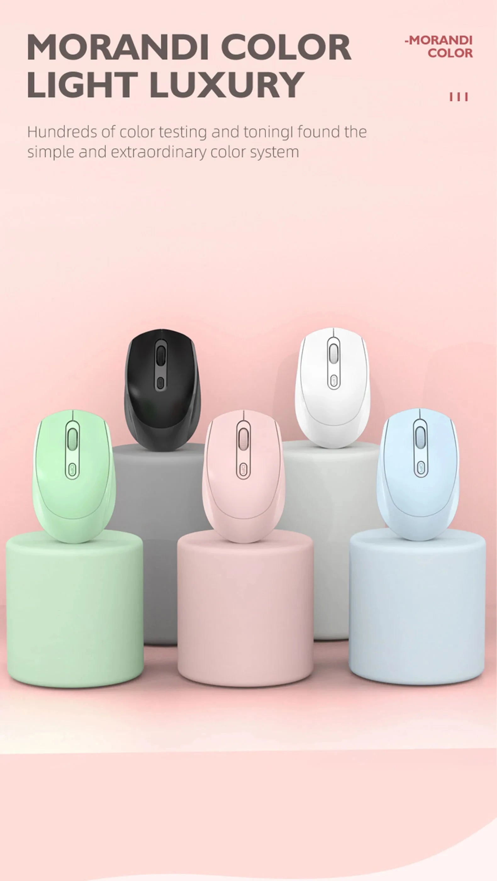 Wireless Silent Mouse Bluetooth-compatible 2.4G Dual Mode Rechargeable Optical Mouse 1600 DPI For MacBook Laptop PC Game Office