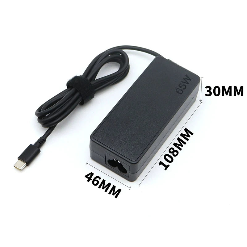 65W 20V 3.25A USB C Interface Power Supply Adapters For Lenovo ThinkPad Hp Yoga Dell ASUS Fast Charging TYPE C Laptop Charger