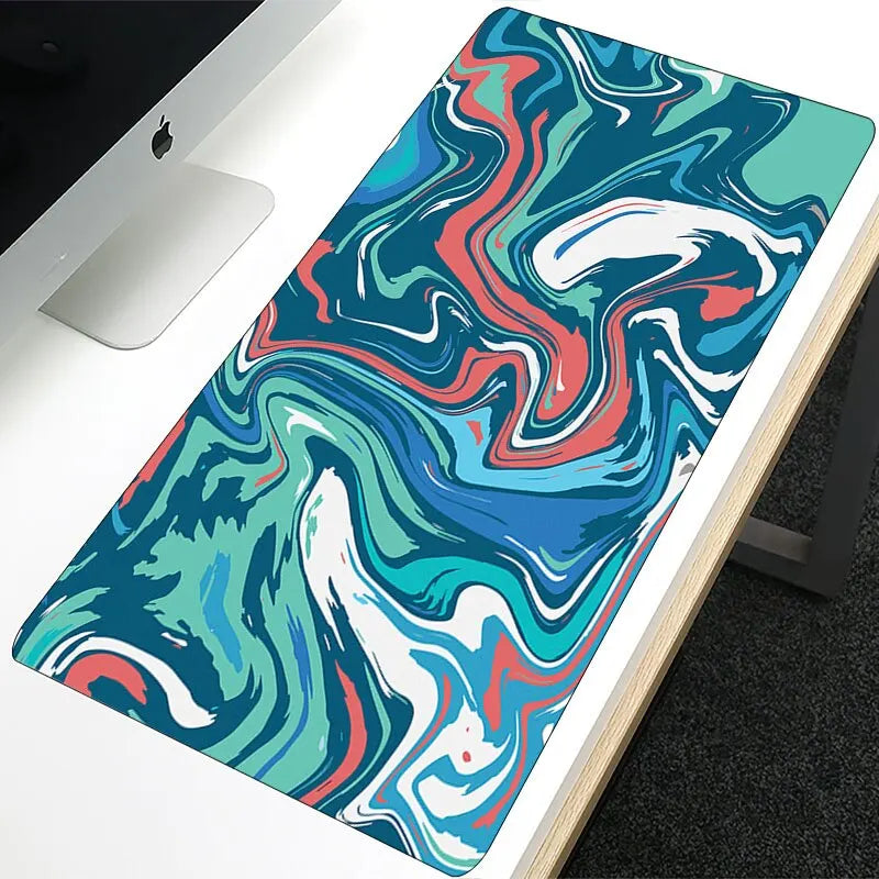 Strata Liquid Mouse Pad Computer Laptop Anime Keyboard Mouse Mat Mousepad Keyboards Gamers Decoracion Desk Mat