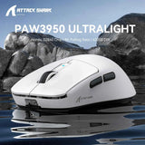 Attack Shark R6 Lightweight Wireless Gaming Mouse, PAW 3950Max Sensor Computer Mouse with Nordic 52480, 8KHz Polling