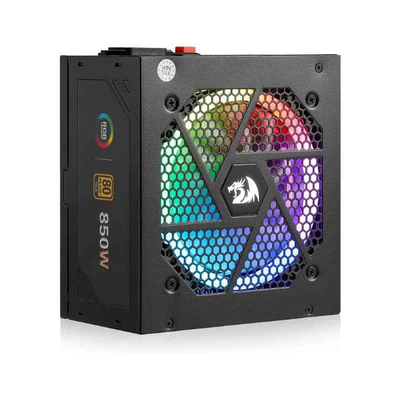 Redragon RGPS-850W 80+ Gold 850 Watt ATX 3.0 & PCIe 5.0 Fully Modular Certified Compact 160mm Size Power Supply,Black