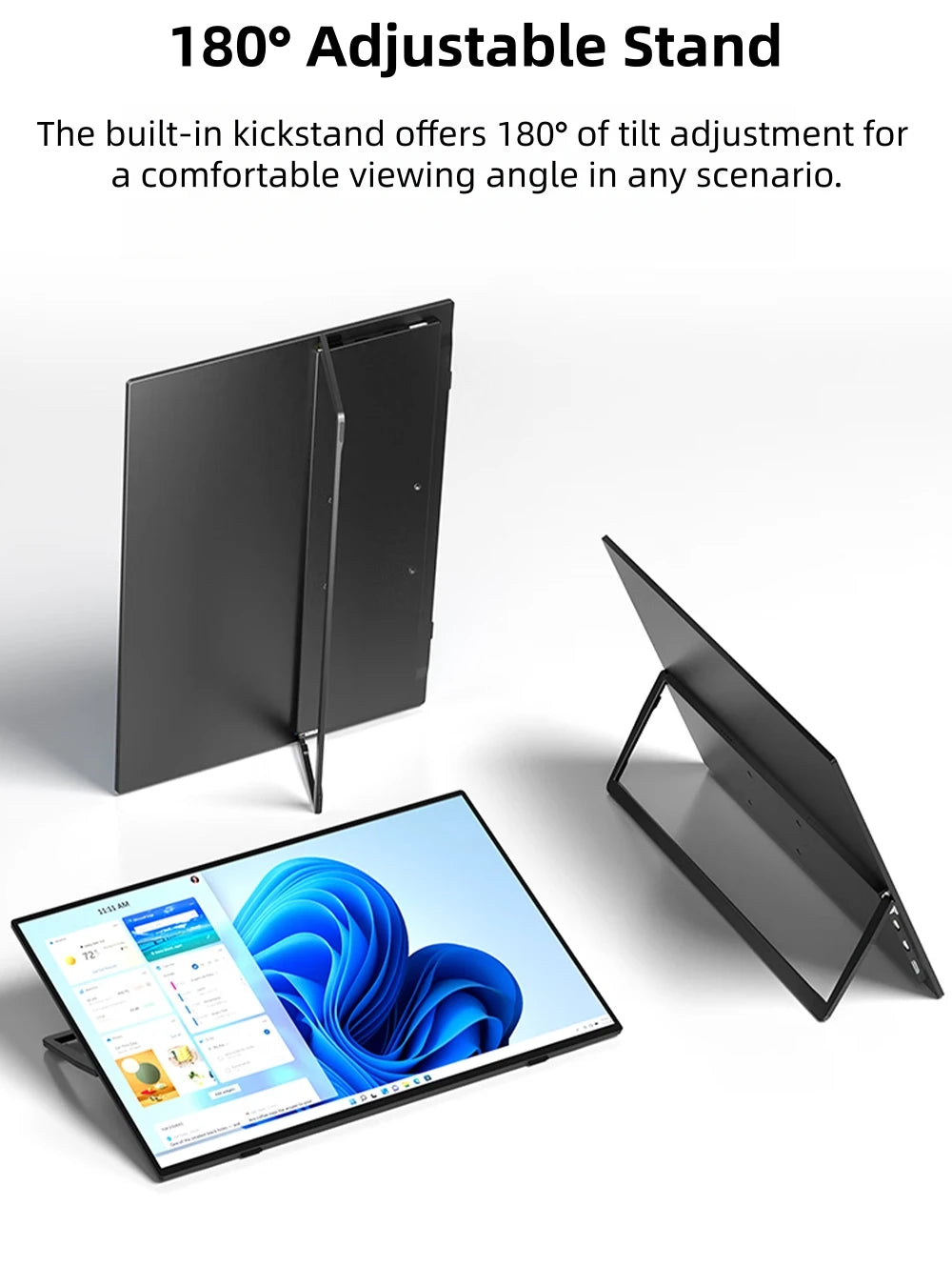UPERFECT 2K 144Hz Portable Gaming Monitor 17.3 Inch 400Nits QLED Second External Laptop Screen PC Display USB-C HDMI With VESA