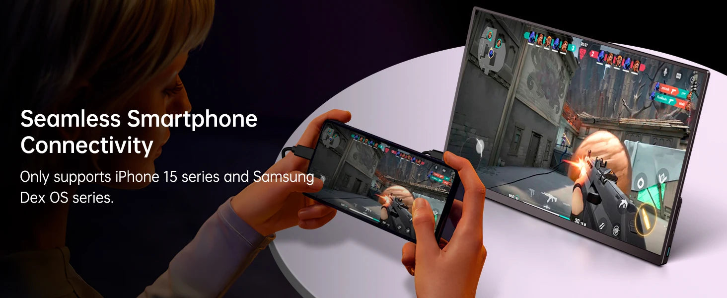 UPERFECT 2K 144Hz 450nits Portable Gaming Monitor 16