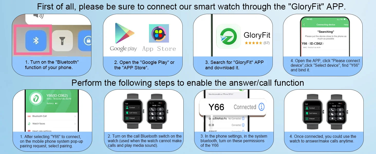 Smart Watch(Answer/Make Calls), 1.96
