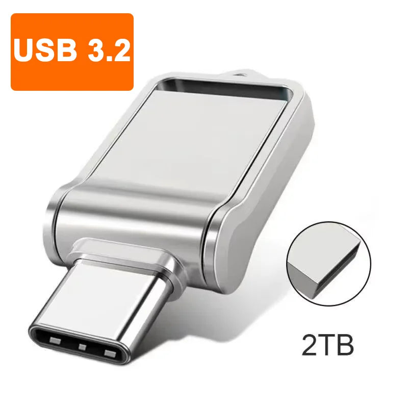 DIXSG Dual USB 3.0 + Type-C Flash Drive – High-Speed OTG Memory Stick