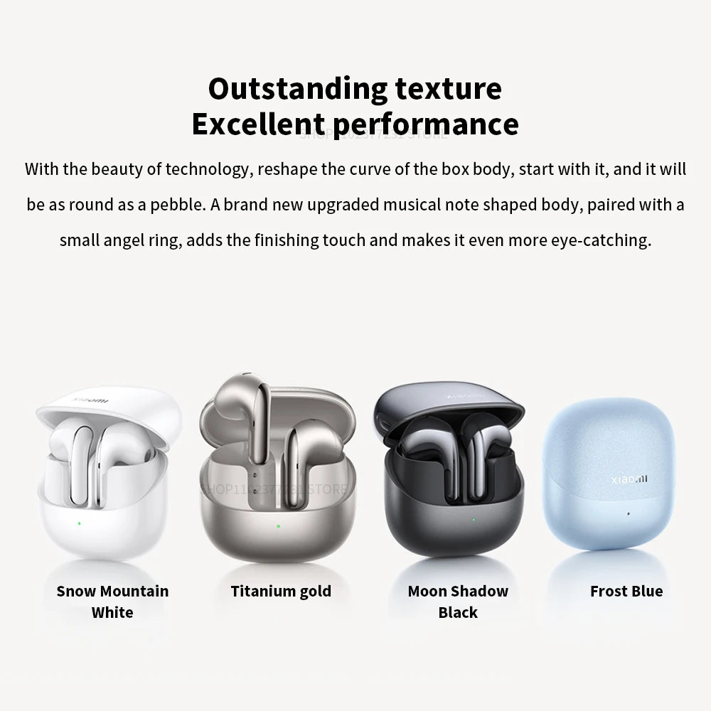 Original Xiaomi Buds 5 Earphone TWS AI Active Noise Cancelling HiFi Wireless Bluetooth Sound Recording Headphone Lossless Audio
