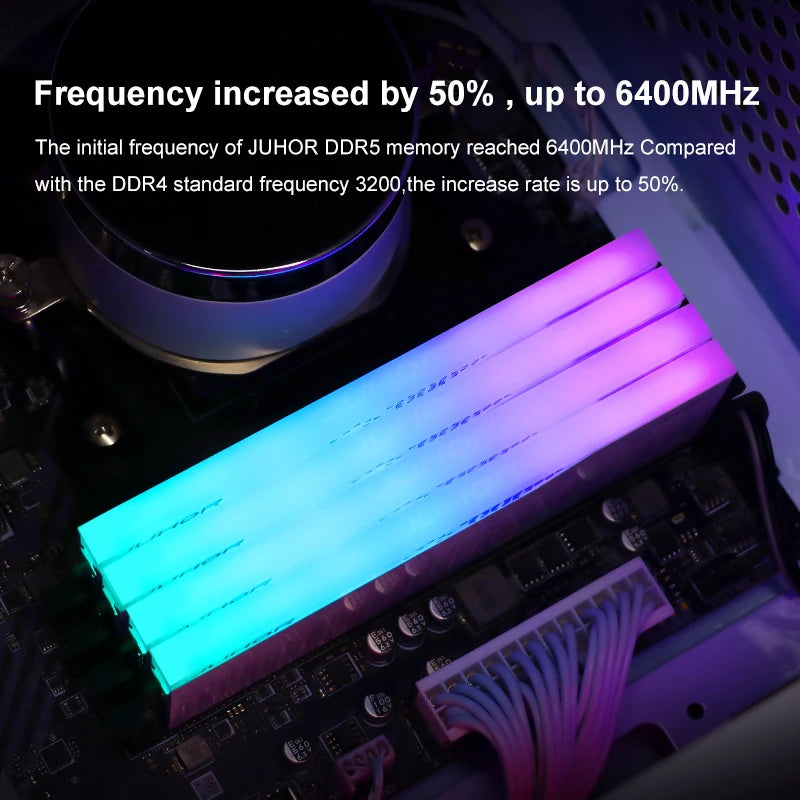 JUHOR Desktop Memory RGB DDR5 16GBX2 6000MHz 5600MHz High speed Memory Ram - WinSupport Tech