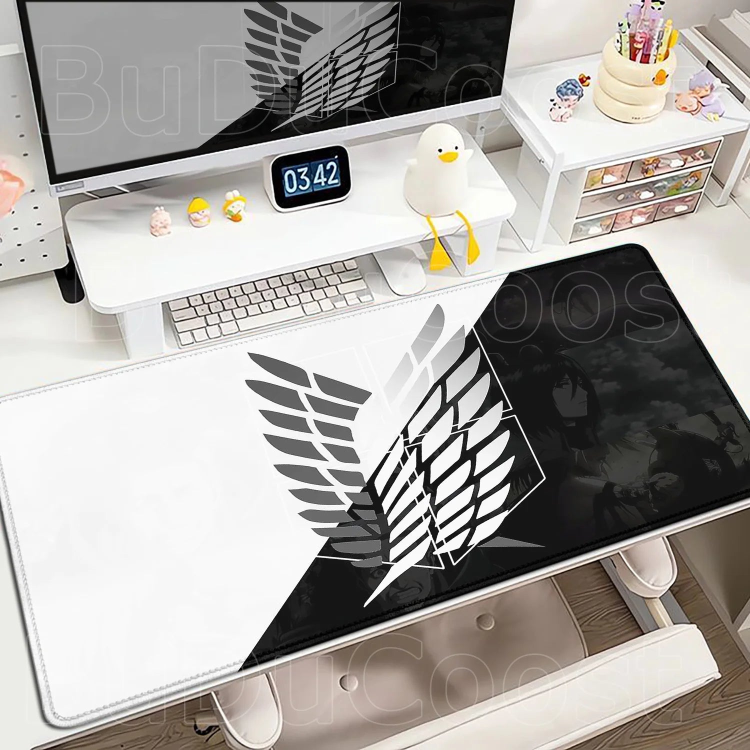 New Mousepad Anime Attack on Titan Mouse Pad Gaming Accessories PC Keyboard Large Rubber Non-slip Desk Mat Computer Table Carpet