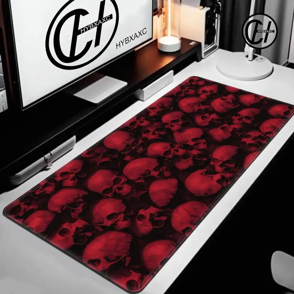 1 pc Red Skeleton skull Gaming Mouse Pad Large Computer Mousepad PC Gamer Mause Mat Laptop Office Mausepad Keyboard Mat Desk Pad