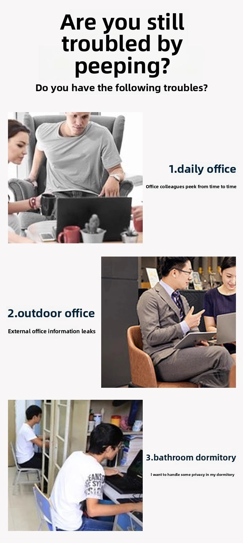 for 13/14/16/17/18 inch laptop privacy film customized size anti reflection and anti blue light radiation screen protector film