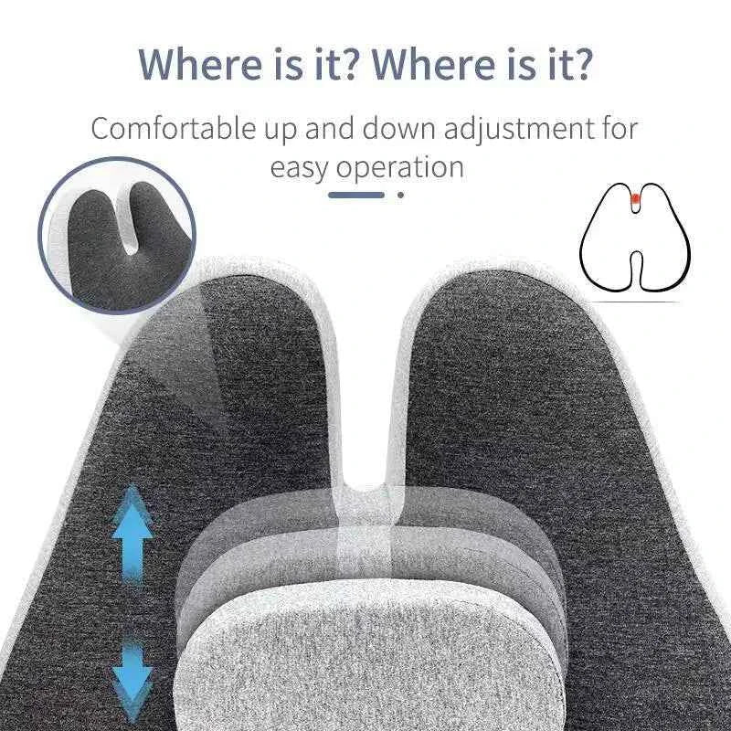 Memory Foam Office Chair Cushion Car Seat Support Waist Pillow Massage Lumbar Orthopedic Pillow Buttock Coccyx Cushion Back Pads