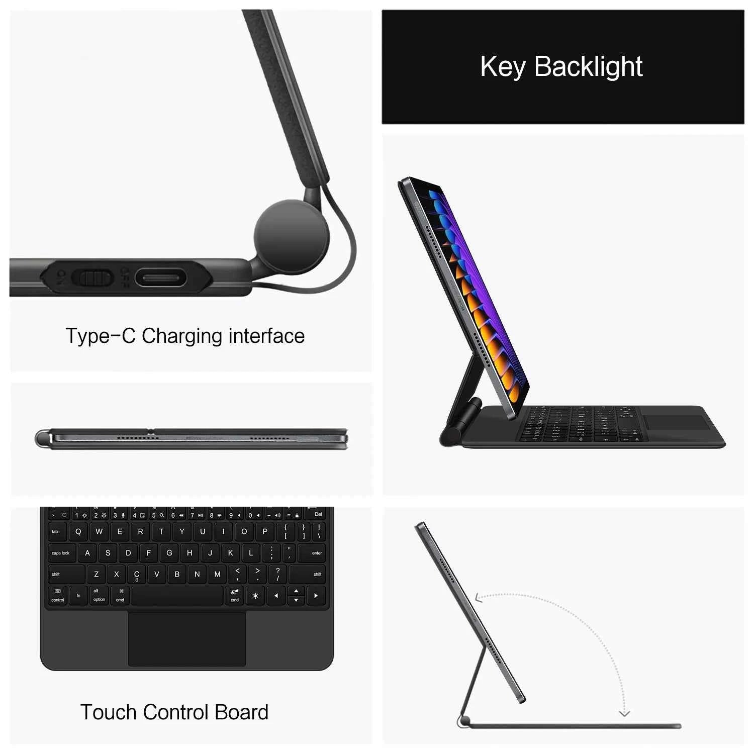 Magic Keyboard Folio For Xiaomi Pad 7 2024 Mi Pad 7 Pro 11.2