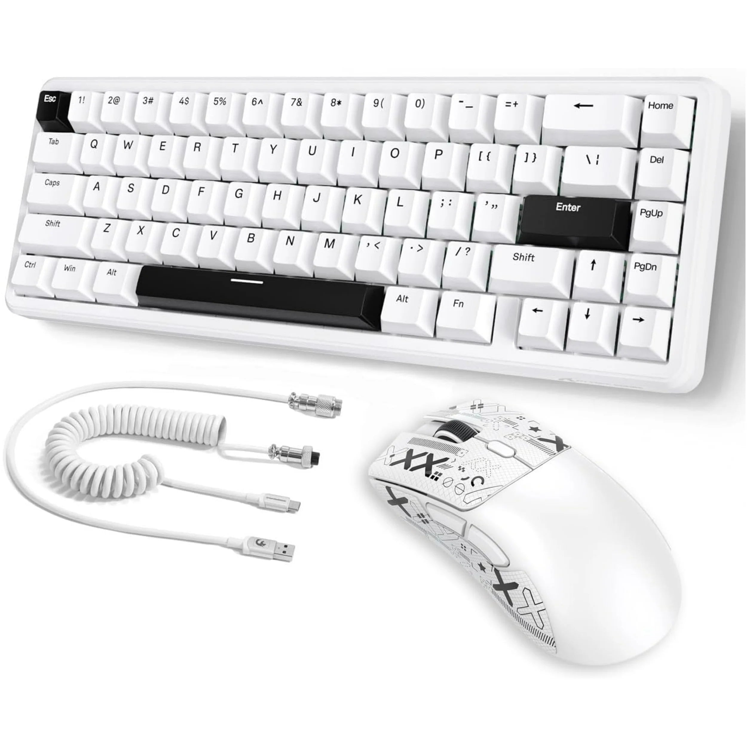 MAMBASNAKE x ATTACK SHARK X65 HE Wired Rapid Trigger Magnetic Switch Keyboard and R1 Mouse Combo