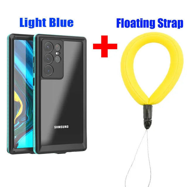 IP68 Waterproof Diving Swim OutdoorSport TPU Armor Cover Case For Samsung Galaxy S22 Ultra Plus S21 S20 Note 20 Ultra Note 10
