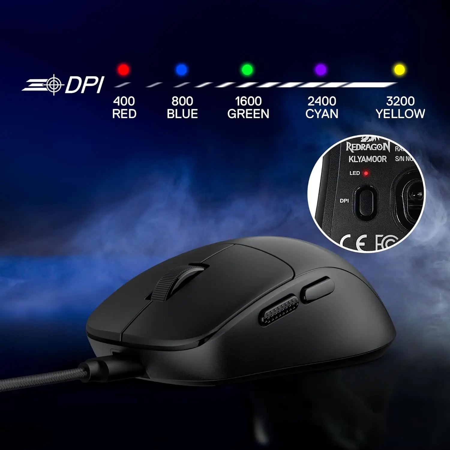 Redragon M817 Wired Gaming Mouse, 24000 DPI Optical Mice