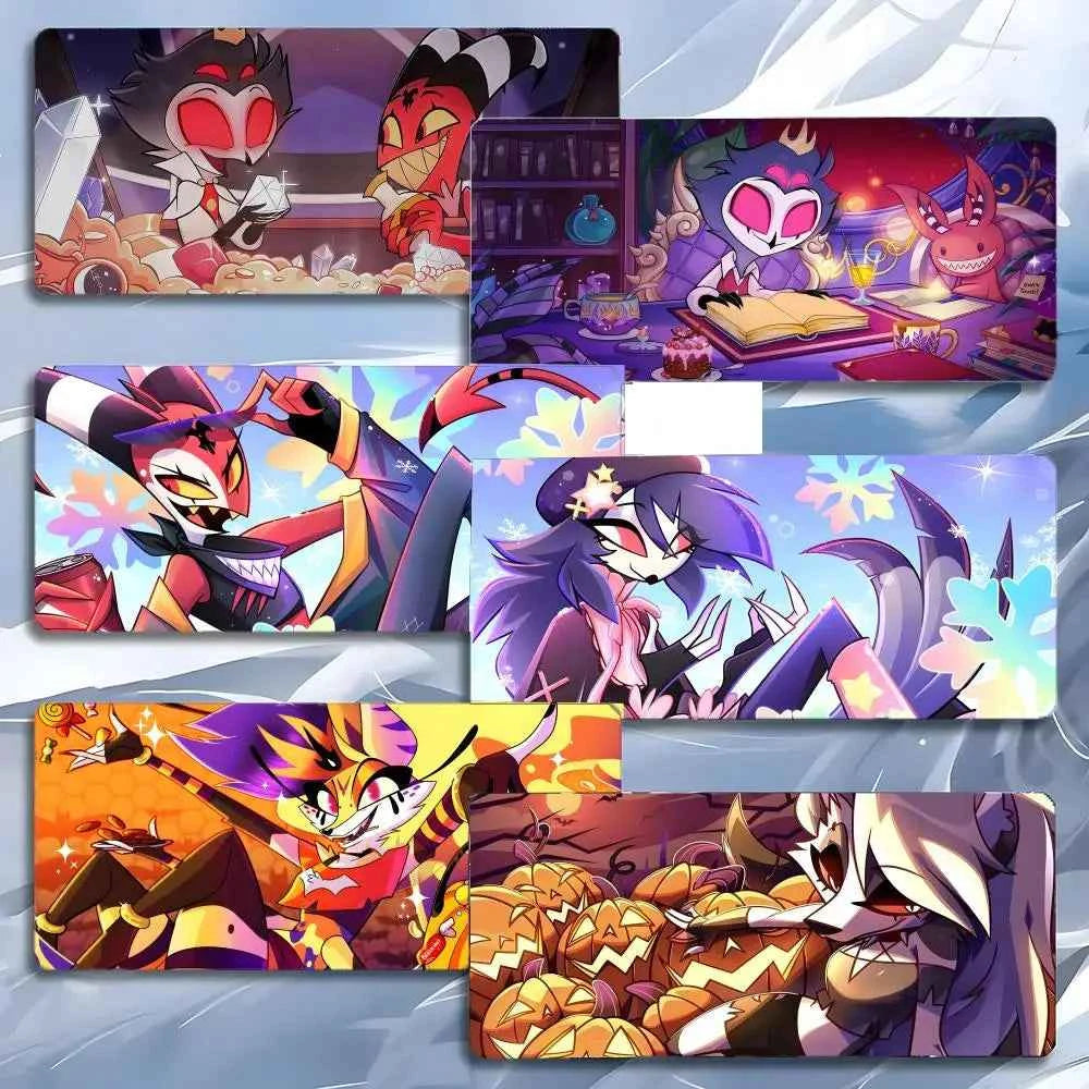 Animation Dark H-Helluva Boss Mouse Pad Mousepad Large Gaming LockEdge Thickened PC Table Desk Mat