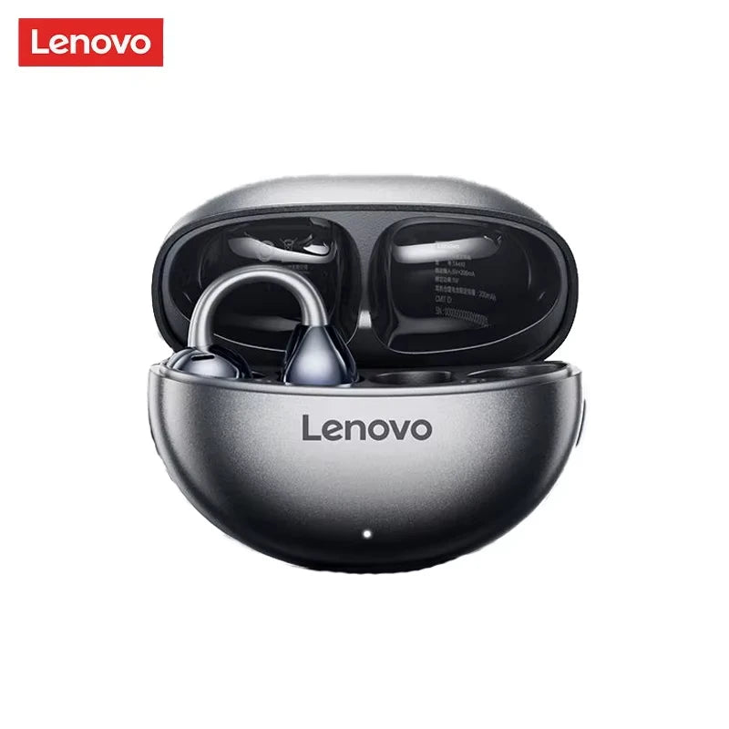 Original Lenovo TA410 TWS Panoramic Sound Effects Wireless Earbuds Ear Clip Bone Conduction With Mic Bluetooth 5.4 Headphones