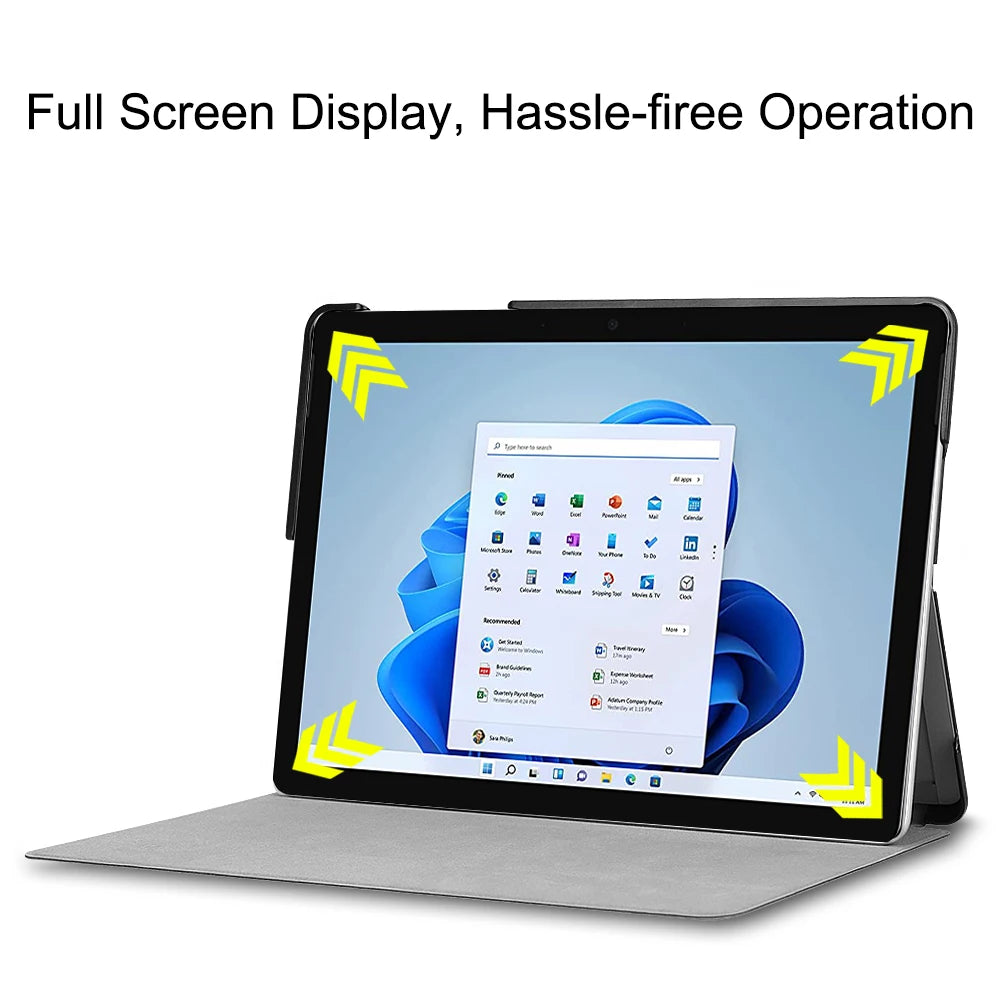 Smart Tablet Case Universal for Microsoft Surface Go 1 2 3 4 10.5 inch Filp Stand Cover Luxury PU Leather Auto Sleep Cute Funda