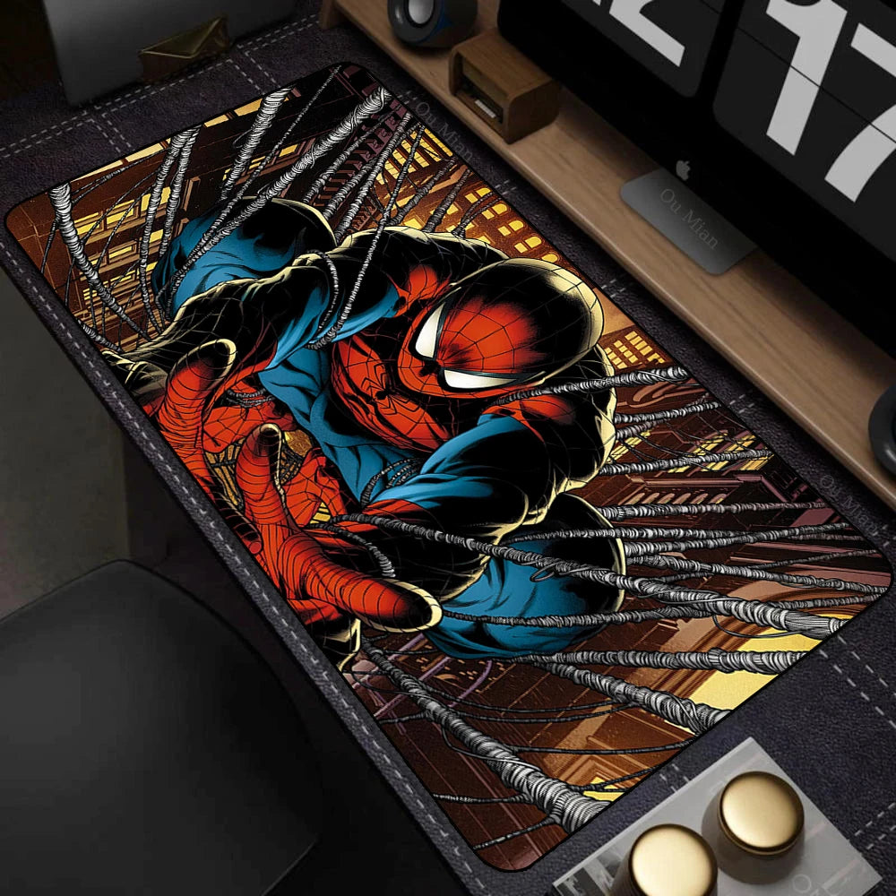 Spider-Man Mouse Pad Laptop HD Anime XXL Keyboard Pad Gamer Cabinet Mousepad PC Gaming Accessories Desk Mat Rubber Carpet