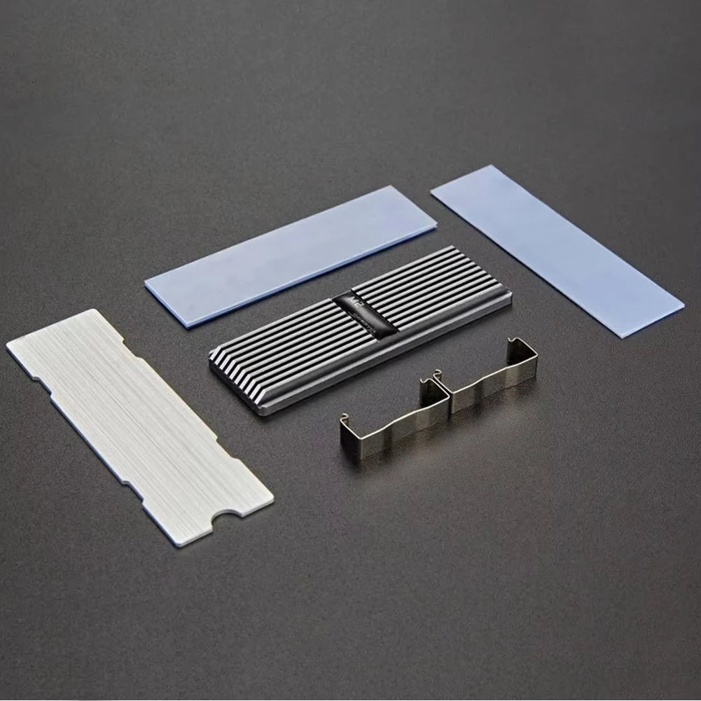 M.2 NVME 2280 Solid State Hard Disk Radiator Aluminum M.2 SSD Heat Sink M.2 SSD Cooler With Thermal Pad For PS5 Desktop PC