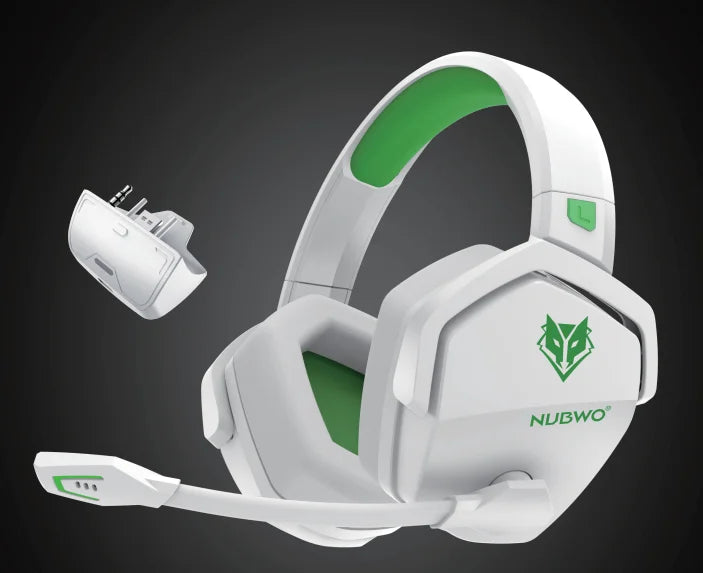 NUBWO G06 Wireless Headsets Gamer with Charging Station for Headset and PS5 Controller Gaming Headphones Long Battery Life