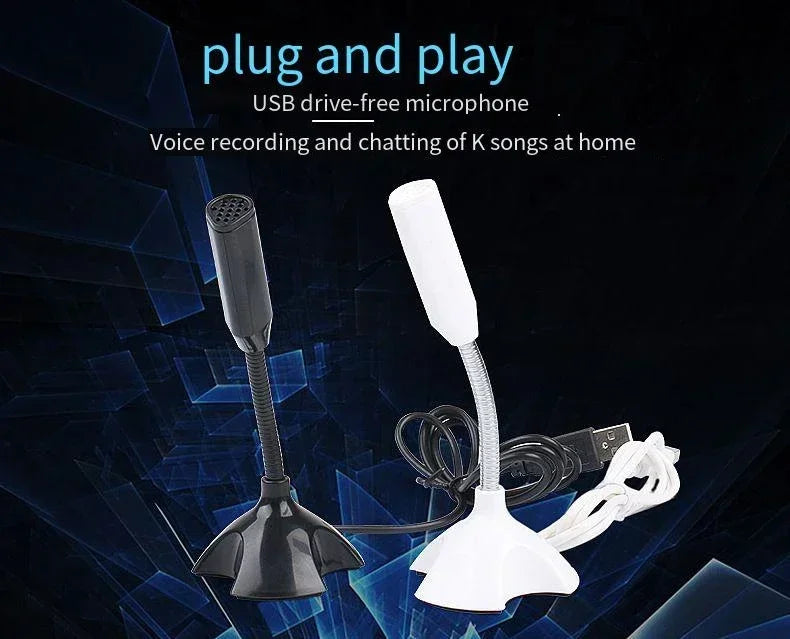 Lenovo USB Microphone For Laptop And Computers Adjustable Studio Singing Gaming Streaming Mikrofon Stand Mic With Holder Desktop