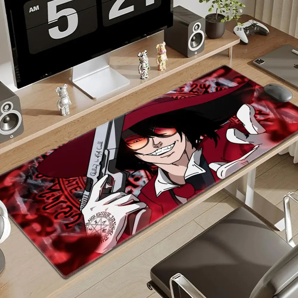 Anime Hellsing Alucard Mousepad Pad Gamer Carpet Computer Mouse Pad Anime Gaming mouse pad High Quality Game Mouse pad gift csgo