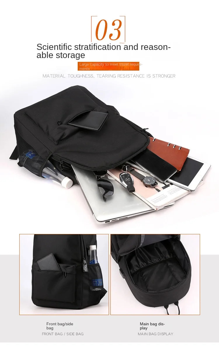 Attack on Titan Anime Print School Backpack Anti-Theft Laptop Bag for Boys Girls with Pencil Case